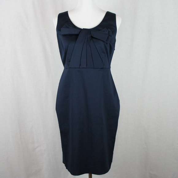 Boden Dresses & Skirts - Boden Oxford Bow Front Dress In Navu